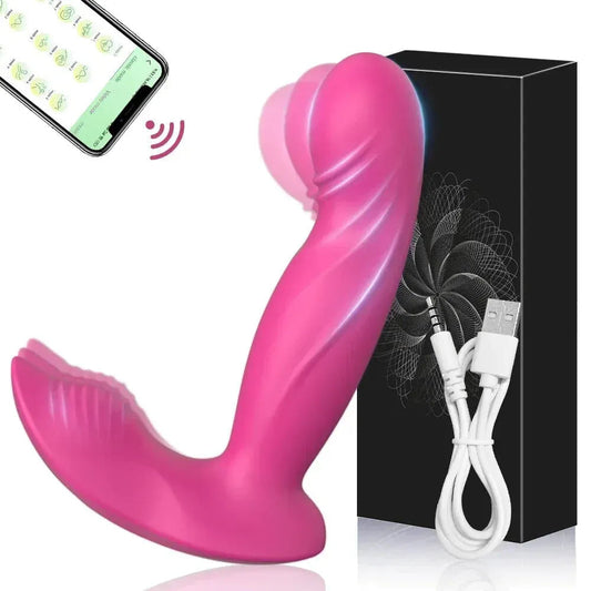Wireless Wearable Vibrator for Women Stimulator G Spot Pleasure Toy - Red