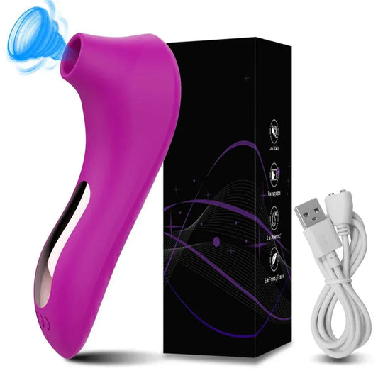 10 Modes Clit Sucker Vibrator Female Masturbator Nipple Stimulator - Gm11 Purple