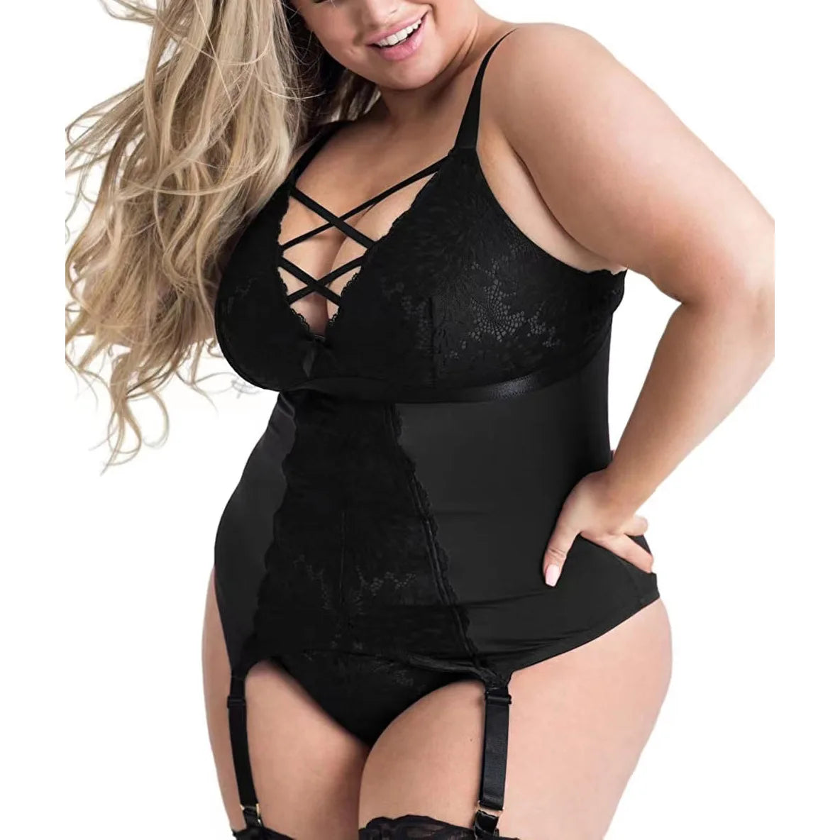 Plus Size Hot Lace Bodysuits
