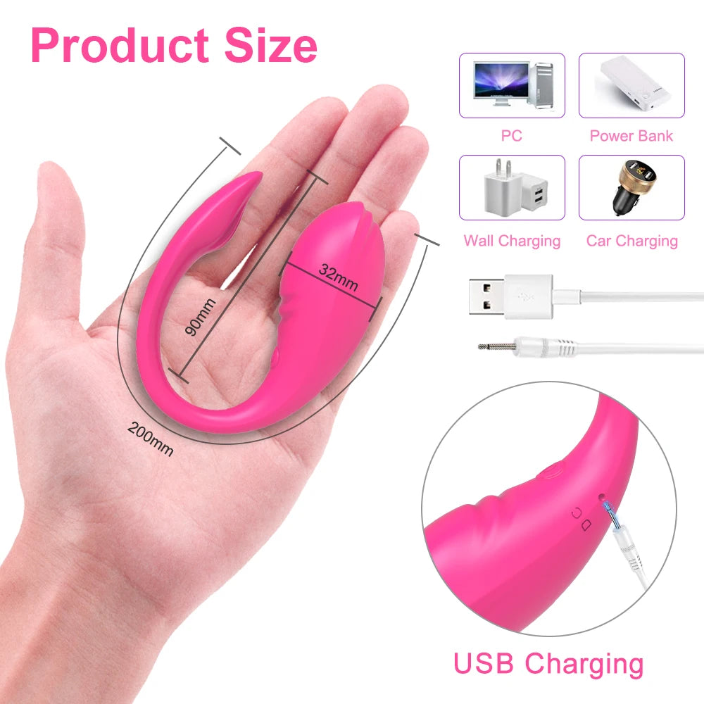 Wireless Bluetooth APP Vibrator Female Remote Control