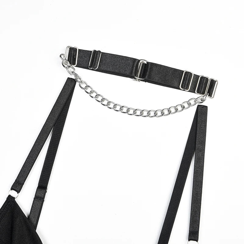 Tease Me Please | Backless Lace Up Corset Set