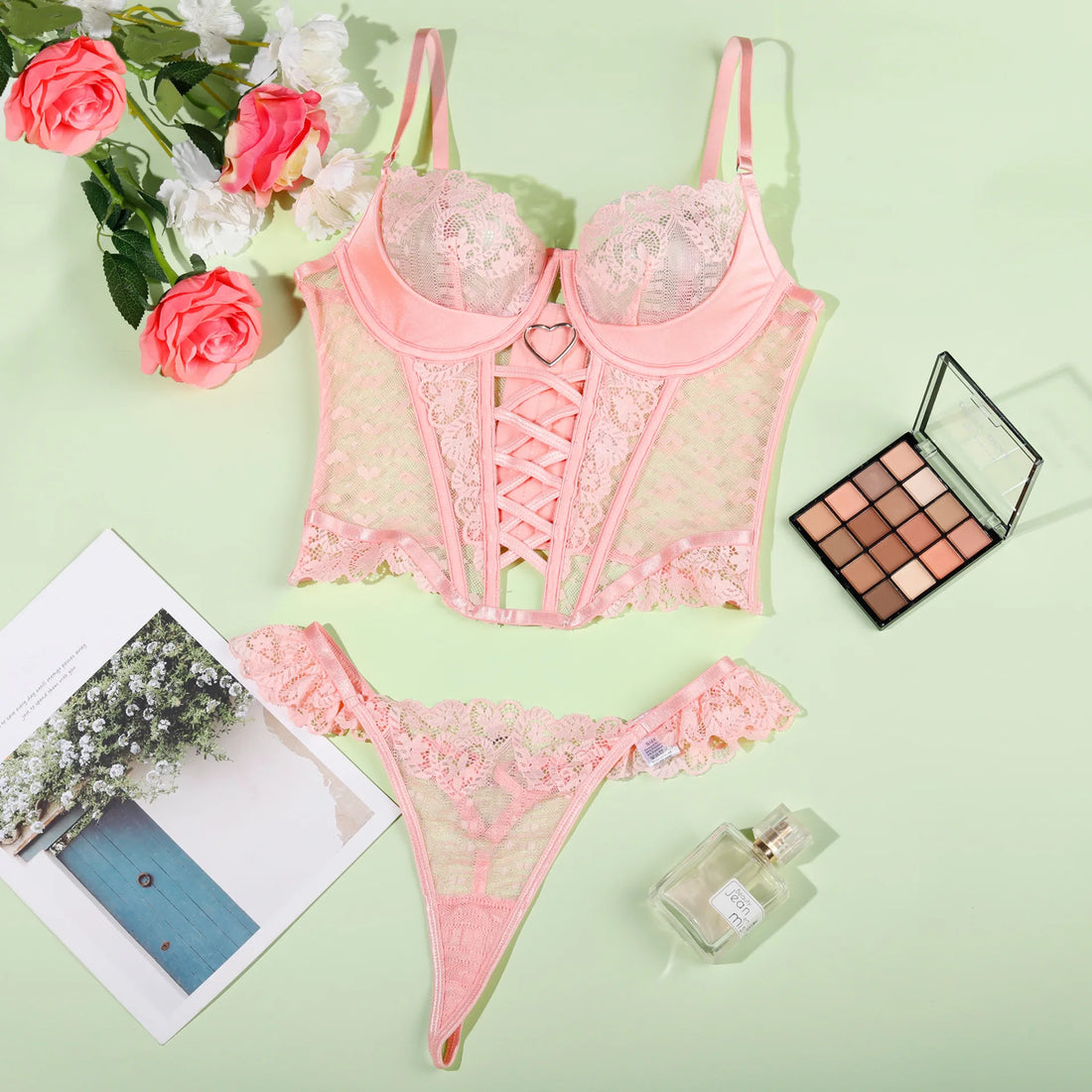 Aquarius  Lingerie Love Heart Lace | for the sweet girl in you