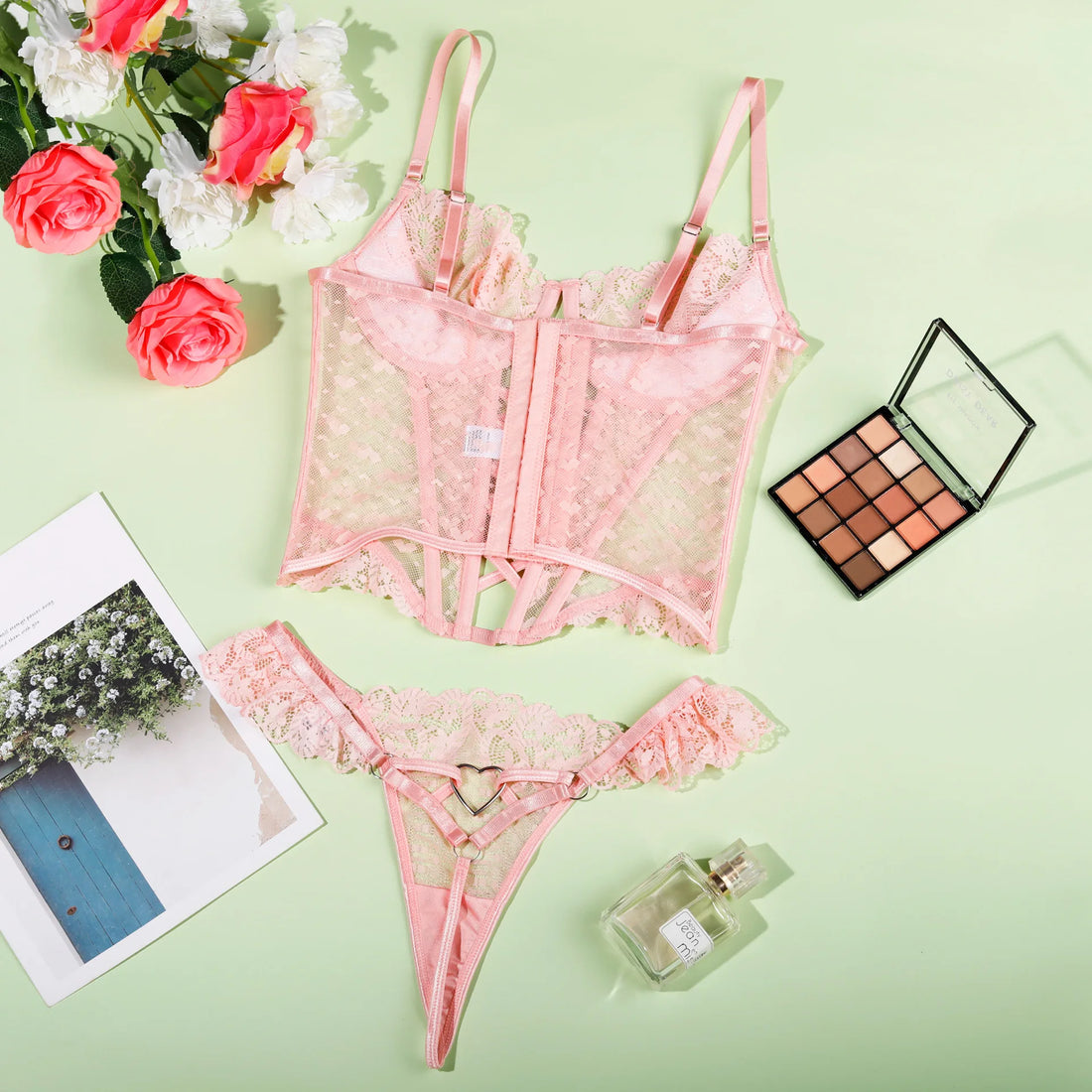 Aquarius  Lingerie Love Heart Lace | for the sweet girl in you