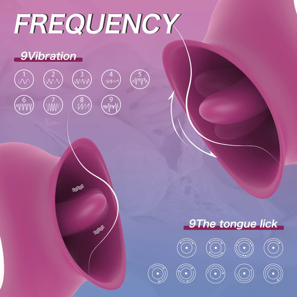 Tongue Clitoral Licking Vibrator