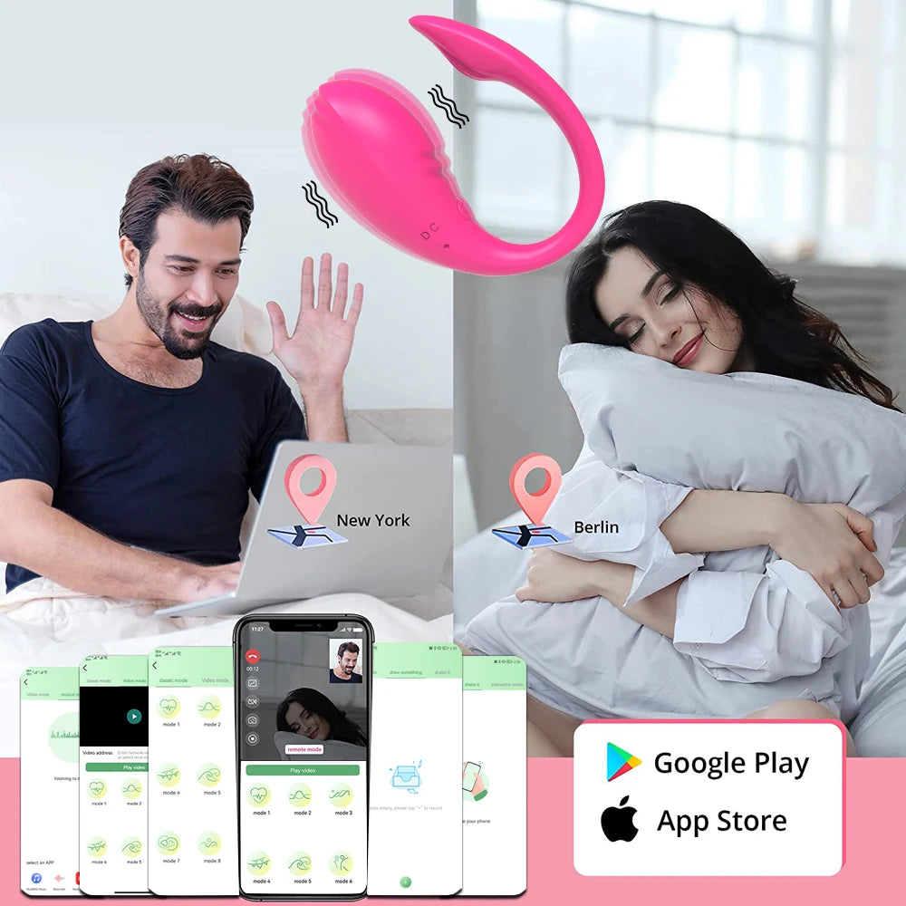 Wireless Bluetooth APP Vibrator Female Remote Control