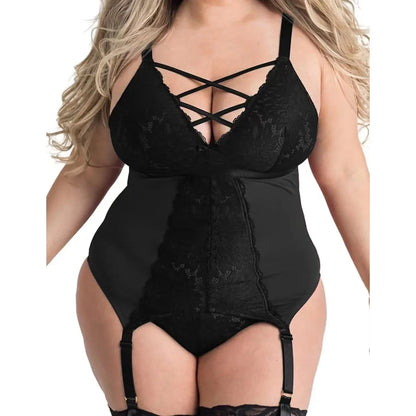 Plus Size Hot Lace Bodysuits