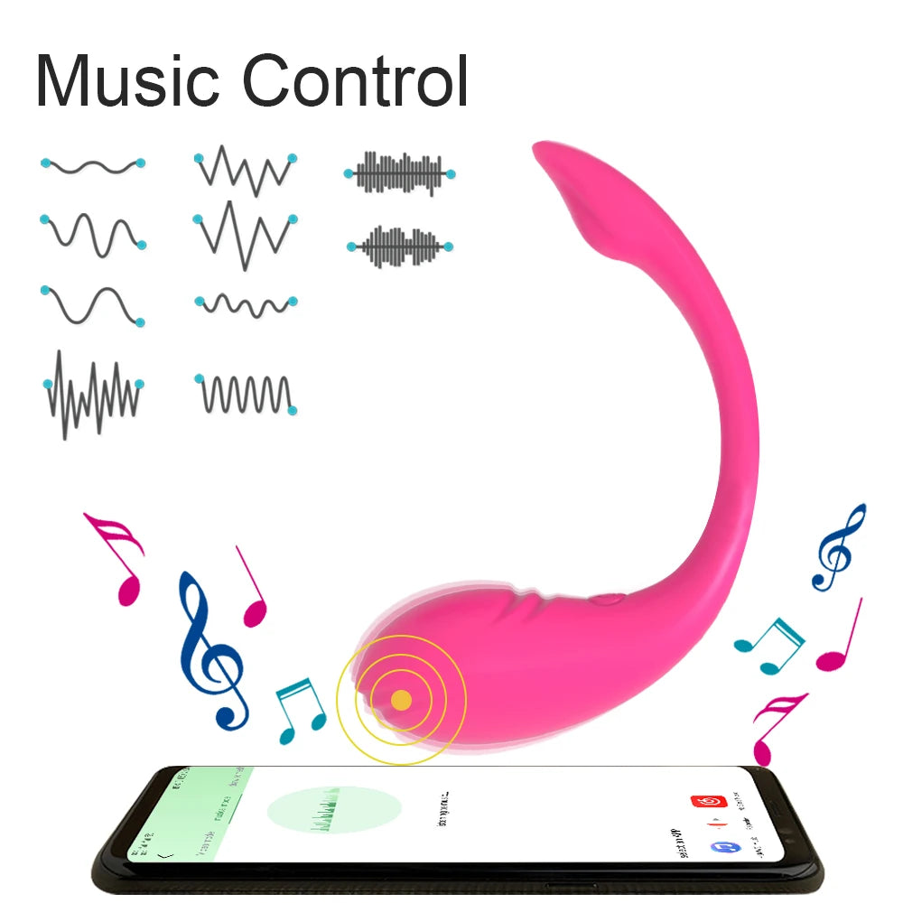 Wireless Bluetooth APP Vibrator Female Remote Control