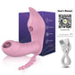 Wireless Remote Control Dildo Vibrator 3 In 1 Stimulator for Women - Pink