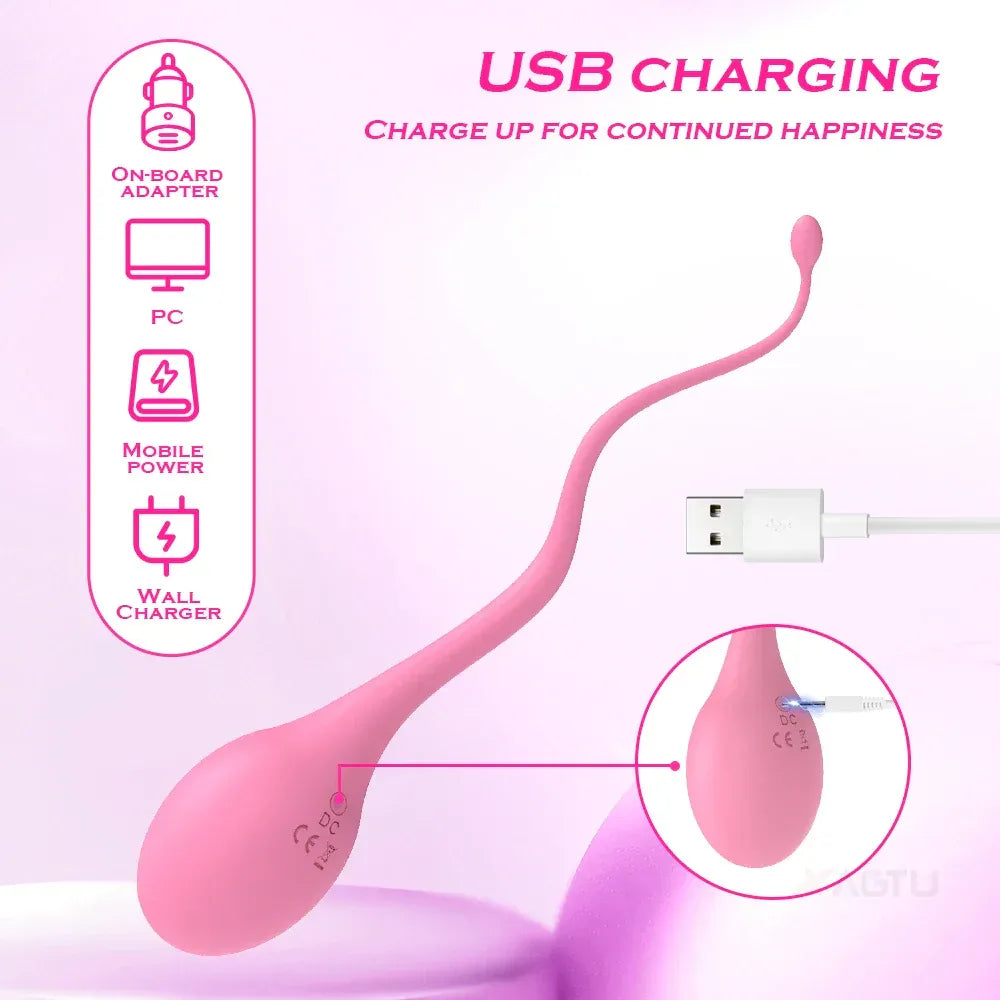 Remote Control Vibrating Love Egg for Women Stimulator G Spot Vibe Couples - Button Control