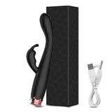Vagina Vibrator for Women Clit Nipple Stimulator G Spot Pleasure Female Masturbator - Zd061 Black
