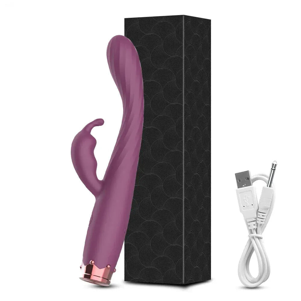 Vagina Vibrator for Women Clit Nipple Stimulator G Spot Pleasure Female Masturbator - Zd061 Black