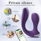 App Control Dual Ended Vibrator for Women Clit Anal Stimulation Couples - Purple