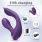 App Control Dual Ended Vibrator for Women Clit Anal Stimulation Couples - Purple