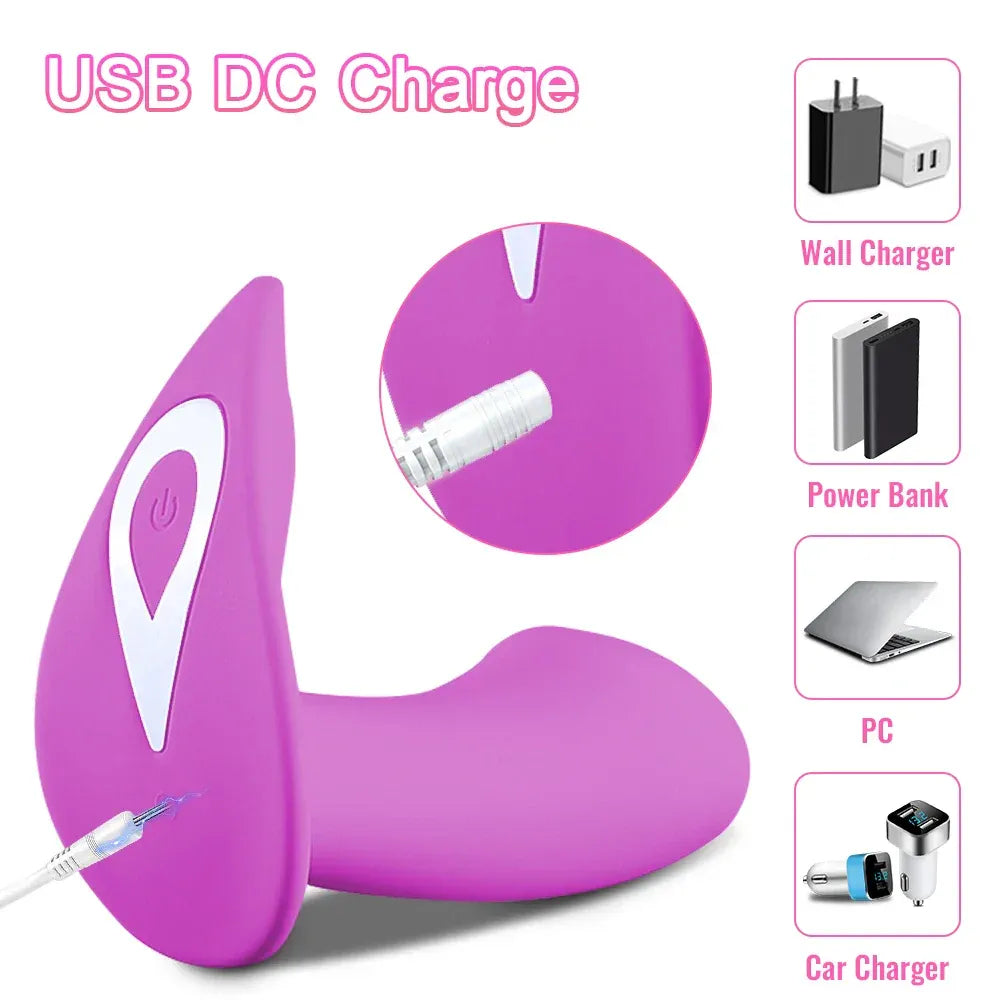 Remote Control G Spot Vibrator for Women Mini Vagina Stimulator for Couples - Pink