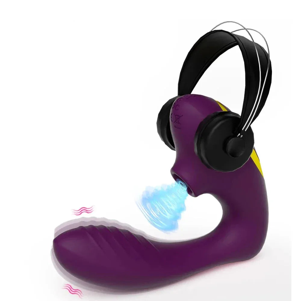 Vibrating Clit Sucker for Women G Spot Stimulator Female Masturbator - Purple