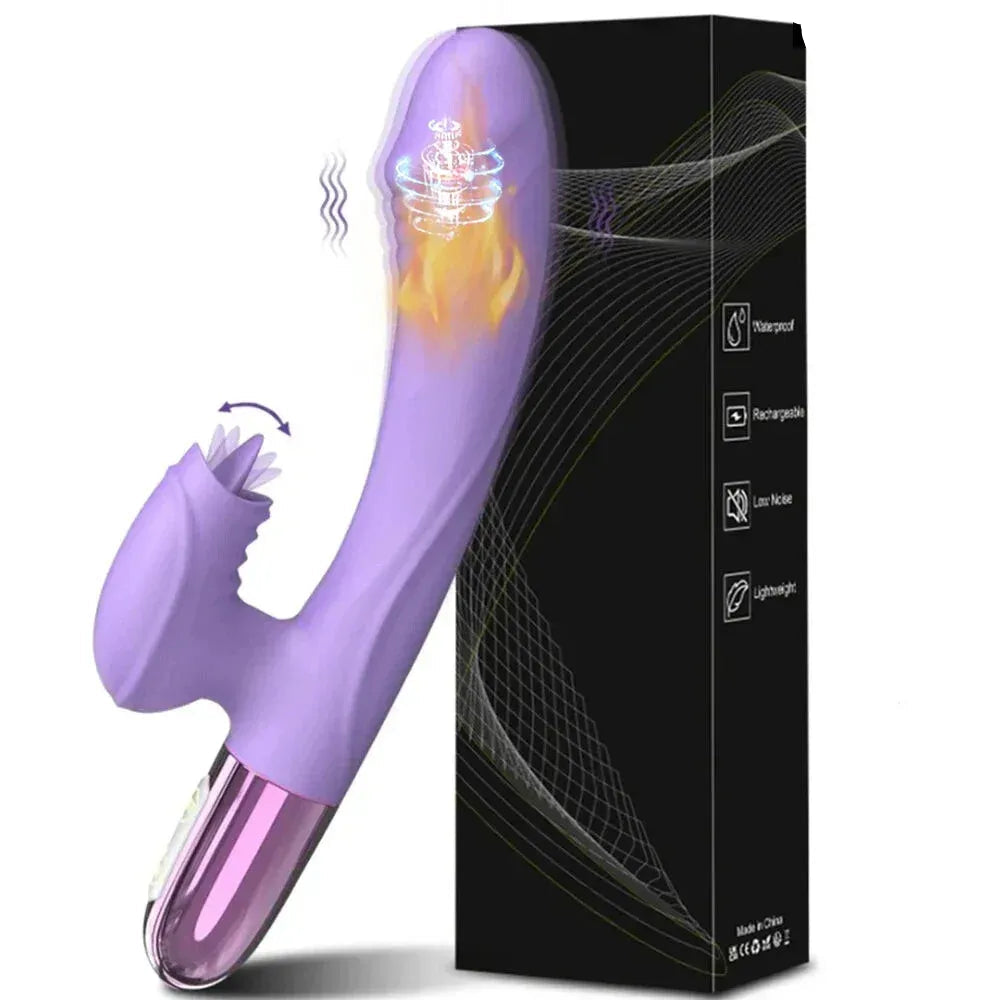 G Spot Vibrator Heating Clitoral Stimulation - Red