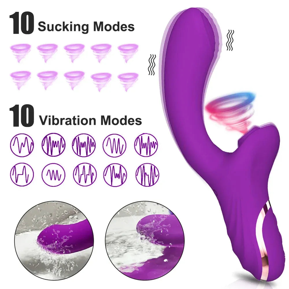 Clitoral Sucking Vibrator 20 Modes for Female Pleasure - Red