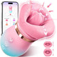Pink Lips Vibrating Stimulator - Dual-Action Suction & Licking Massager for Women