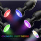 Black Luminous LED Vibrating Anal Plug with Wireless Remote - 10 Speeds, 7 Light Modes, Waterproof Silicone