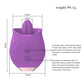Purple Sensual Rosebud Flickering Tongue Vibrator - 10 Speed Clitoral & G-Spot Stimulator, USB Magnetic Charging