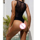 Elegant Mesh Bodysuit Beachwear for Women