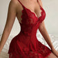 Exquisite Lace Crotchless Babydoll Lingerie Dress
