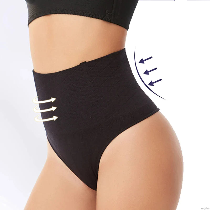 Sculpted Waist Trainer Thong Shapewear for Women - Seamless Body Shaper for Slimming & Shaping