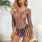 Transparent Striped Sensual Babydoll Nightgown