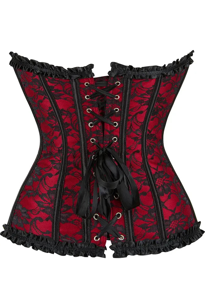 Basques Lace Overbust Corset