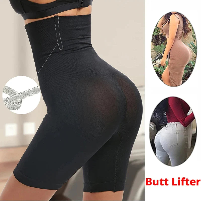 Body Sculpting High Waist Shaper Shorts for Women with Tummy Control and Hip Lifting