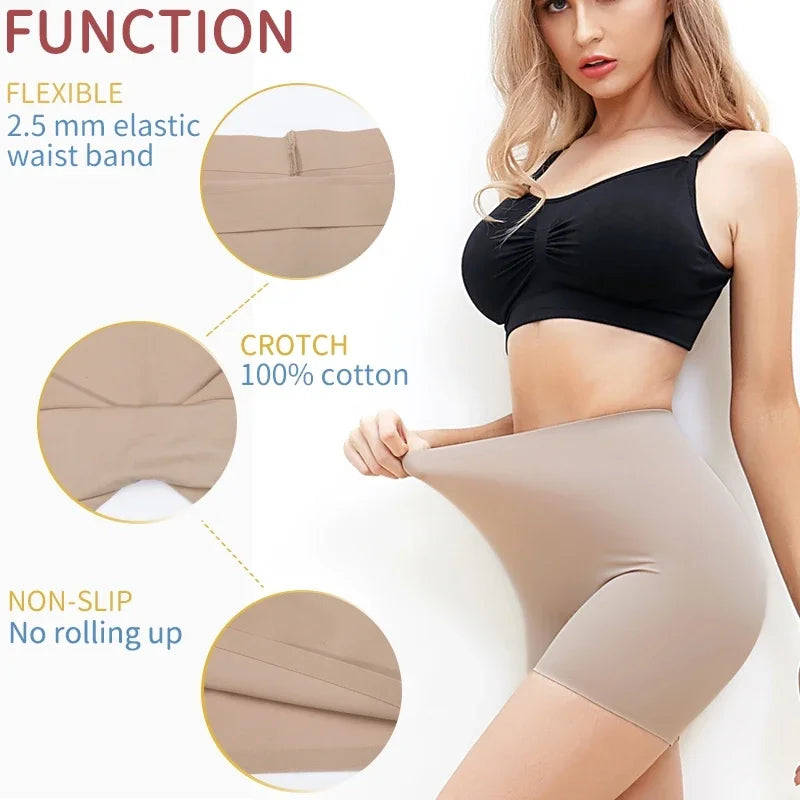 Women's Seamless High Waist Tummy Control Boyshort Shapewear Shorts