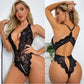 Transparent Open Crotch Lace Lingerie Set