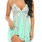 Luxe Lace Babydoll Nightwear Set with Matching Panties