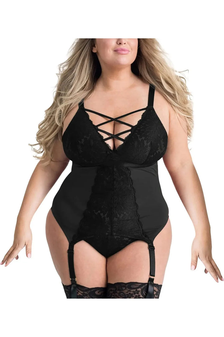 Plus Size Hot Lace Bodysuits